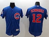 Chicago Cubs #12 Kyle Schwarber Blue 2016 Flexbase Authentic Collection Stitched Jersey,baseball caps,new era cap wholesale,wholesale hats
